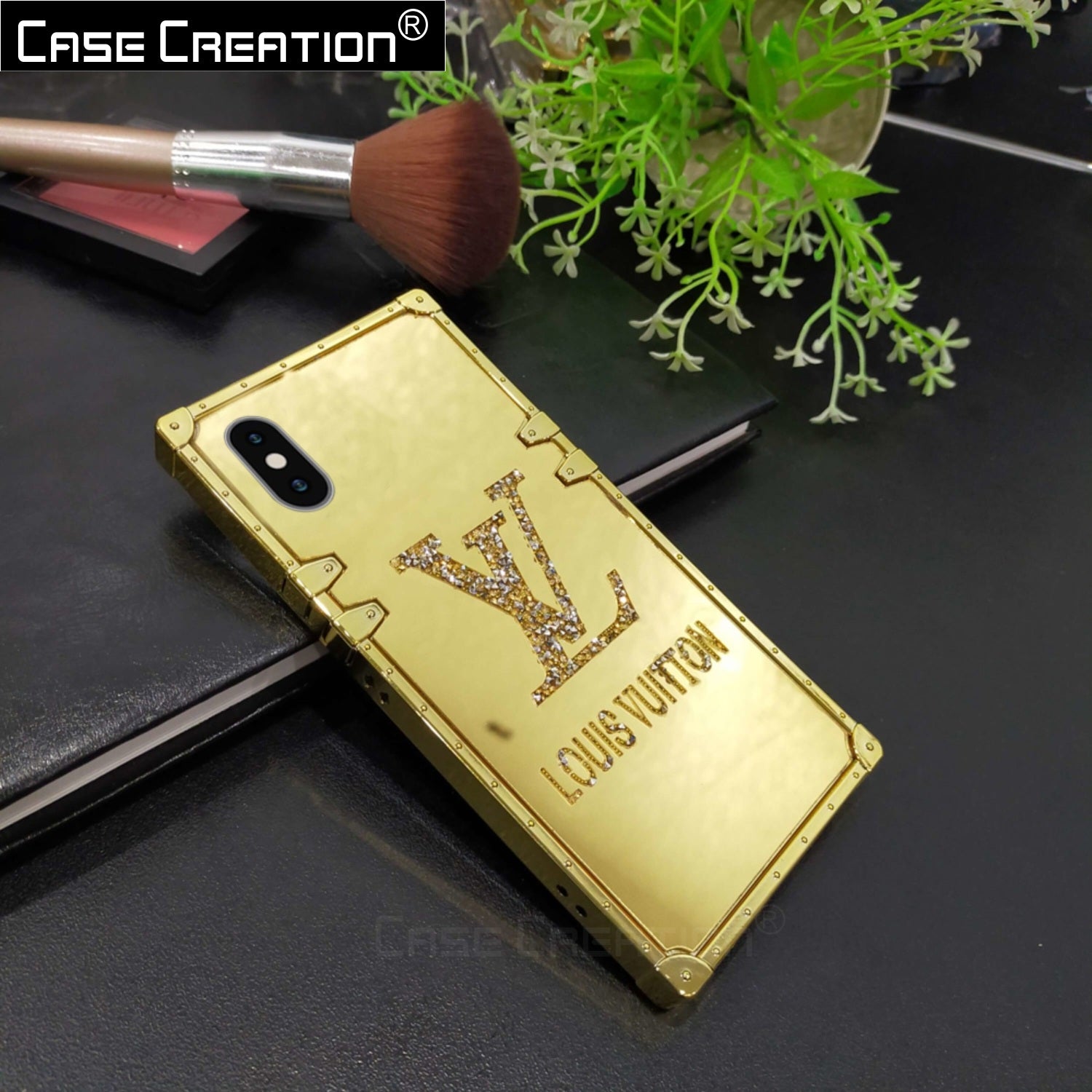 3D Diamond Mirror Square Shape Sparkle Glitter Phone Case