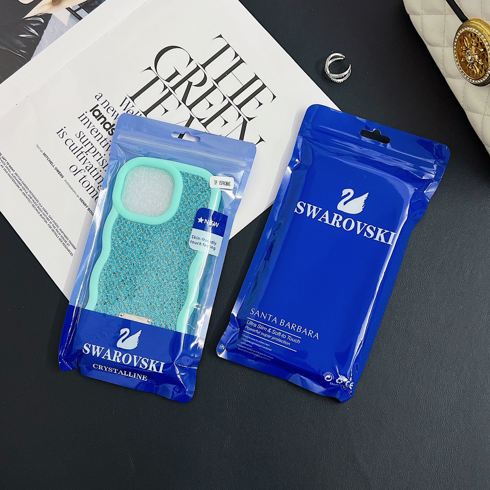 Bling Diamond Sparkle Curly Wave Glittery Star Case