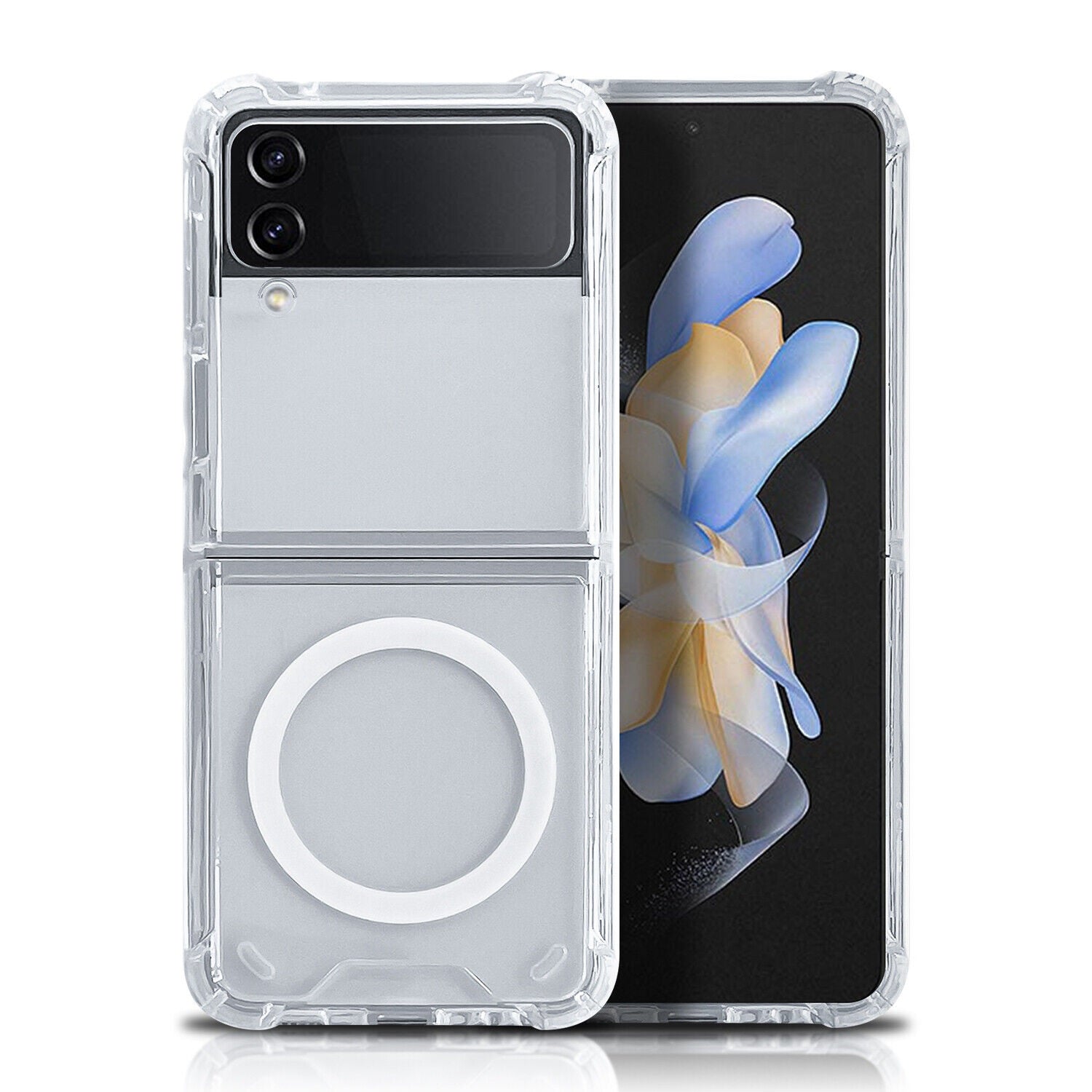 Magnetic MagSafe Samsung Transparent Clear TPU Case Supports Fast Wireless Charging