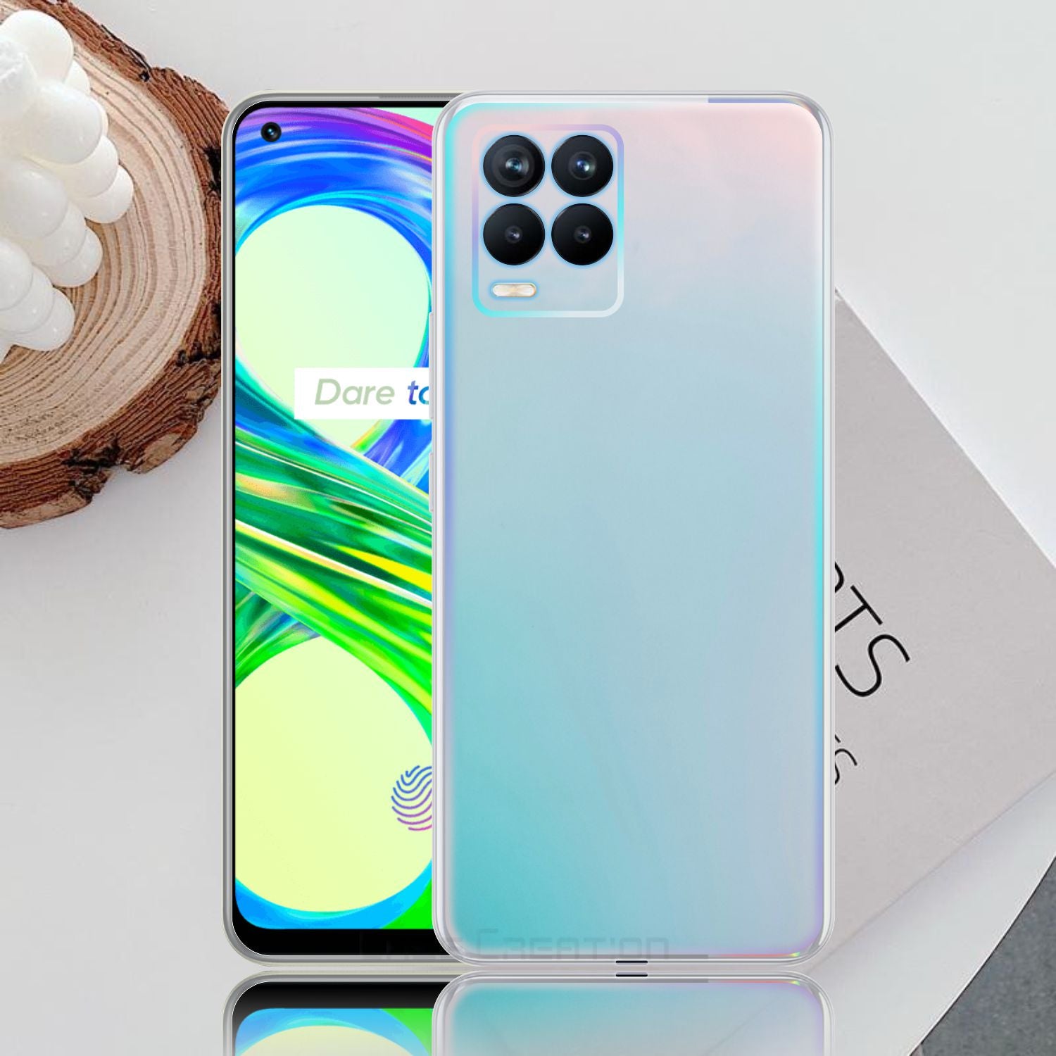 Holographic Clear Super Slim 3D Color Changing Fashion Cool Reflective Hard Back Cover