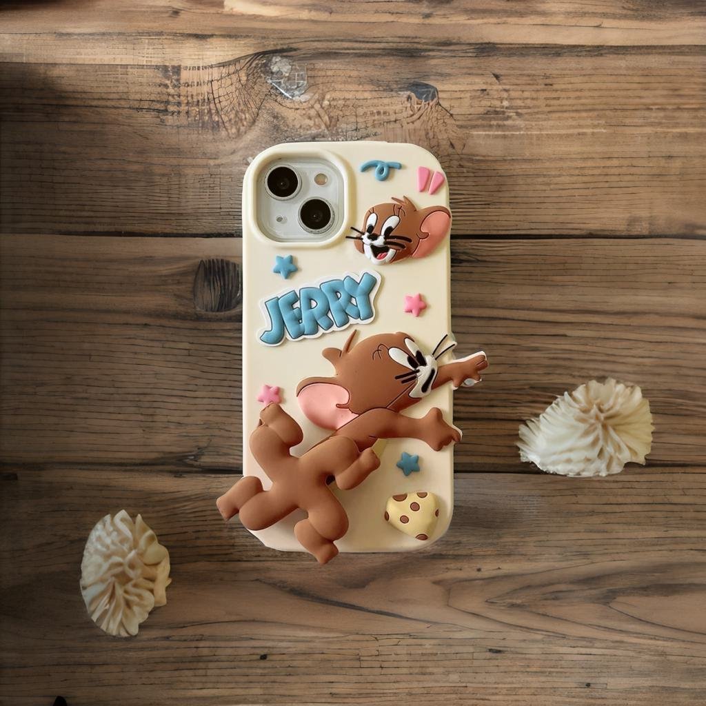 3D Cartoon Mouse Fidget Spinner Playing Game Running Case