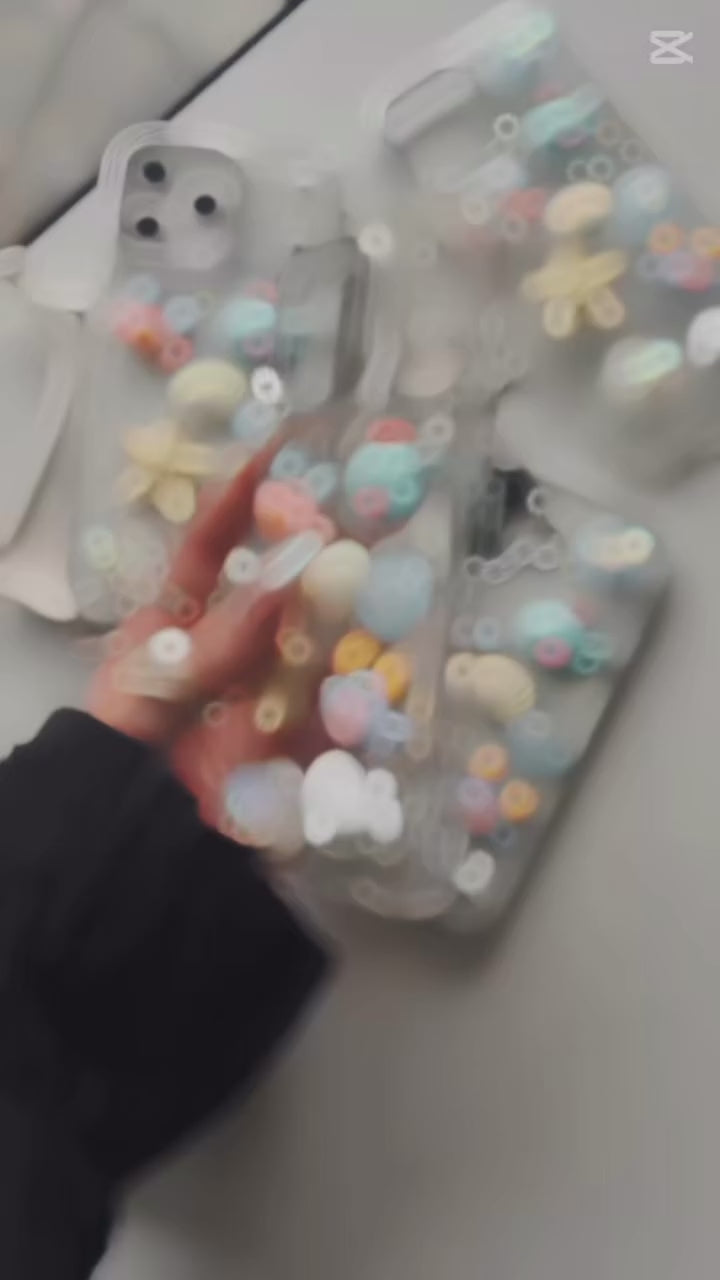 3D Resin Ocean Starfish Aesthetic Cute Pinterest Korean Style Water Marine Life Sea Animal & Seashell Charms Y2K Coastal Girl Mobile Case