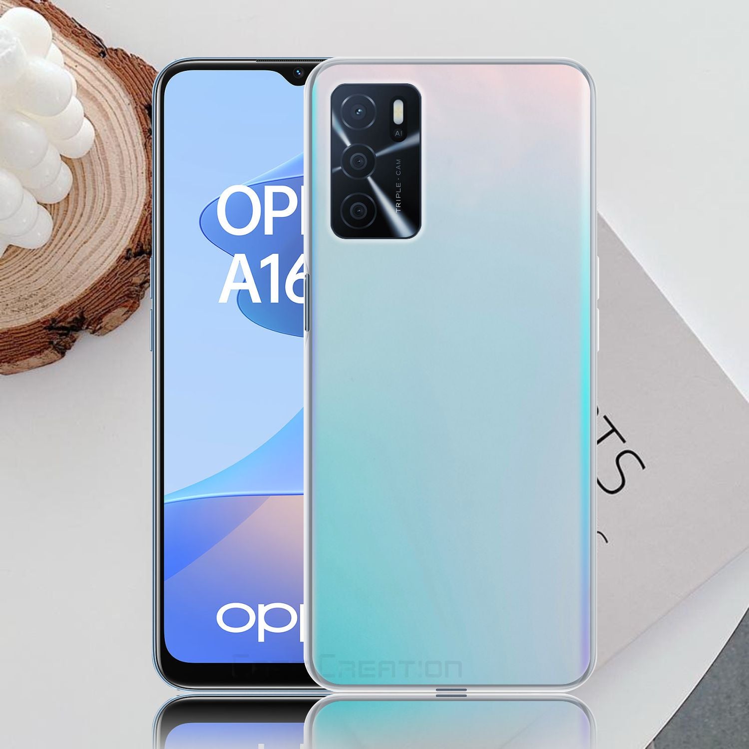 Holographic Clear Super Slim 3D Color Changing Fashion Cool Reflective Hard Back Cover