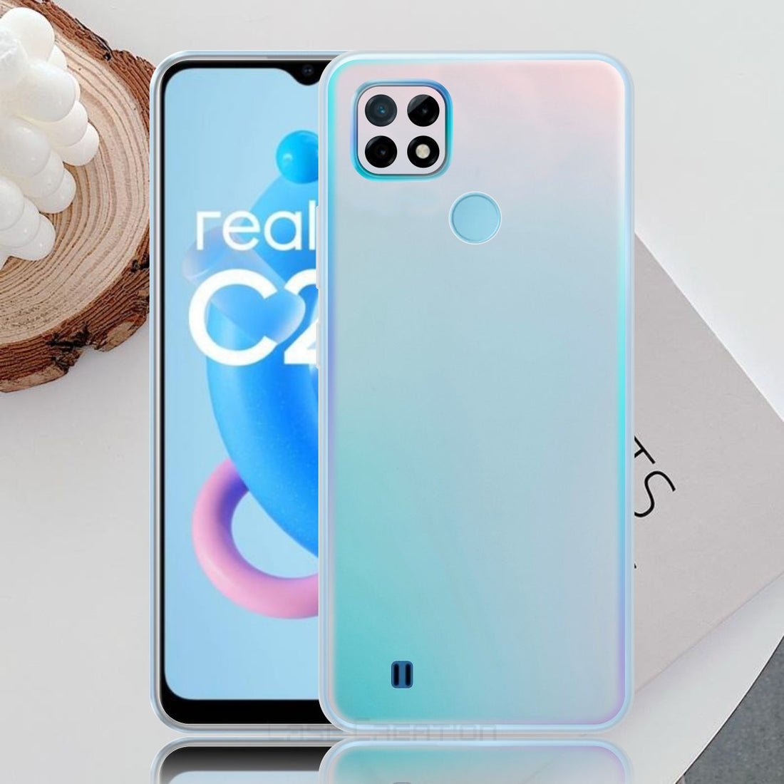 Holographic Clear Super Slim 3D Color Changing Fashion Cool Reflective Hard Back Cover